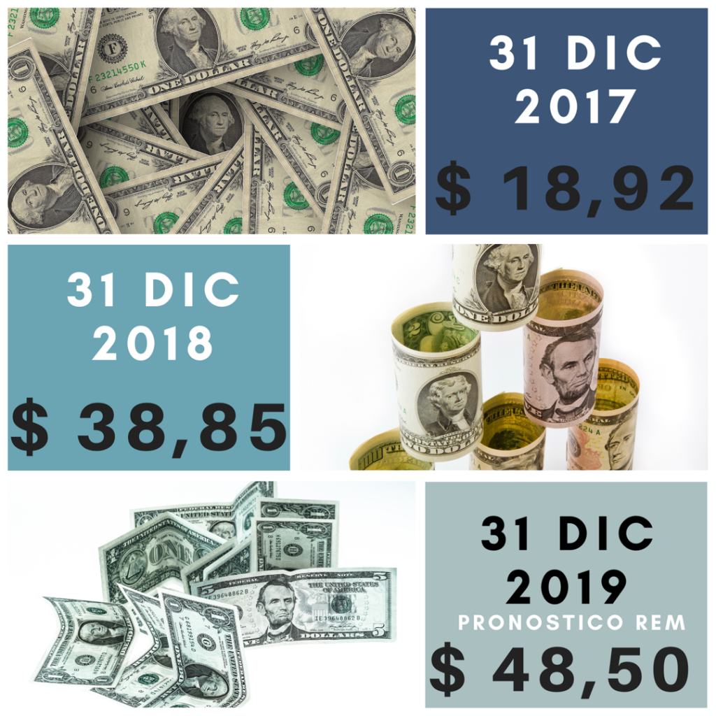 Durante El 2018 El Dólar Aumentó 105 Y Para El 2019 Se Estima Que Seguirá A La Inflación 0684