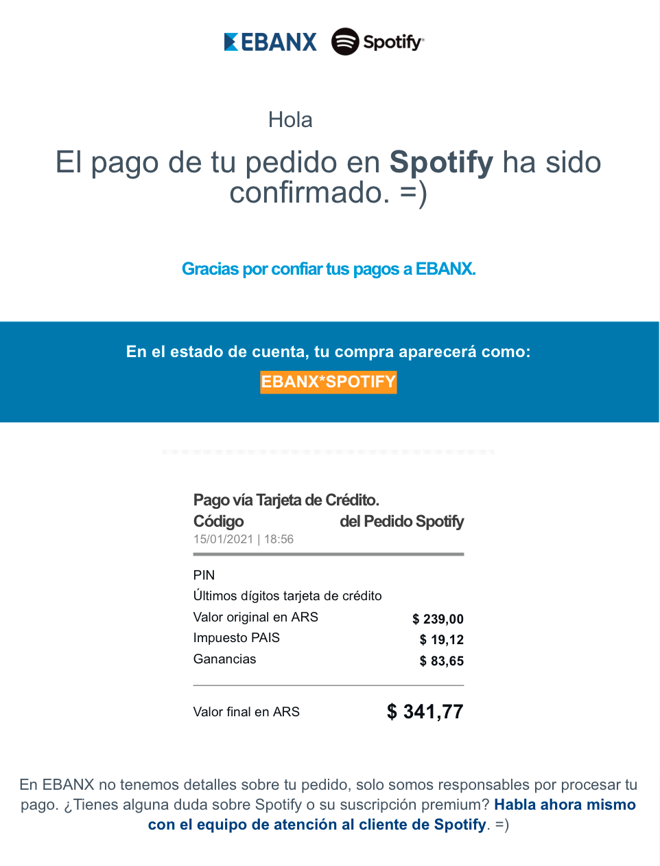 ¿Cuánto cuesta Spotify en dólares?